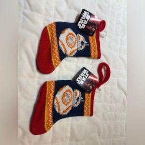 Star Wars BB-8 Knit Stockings - Red, Orange, Blue